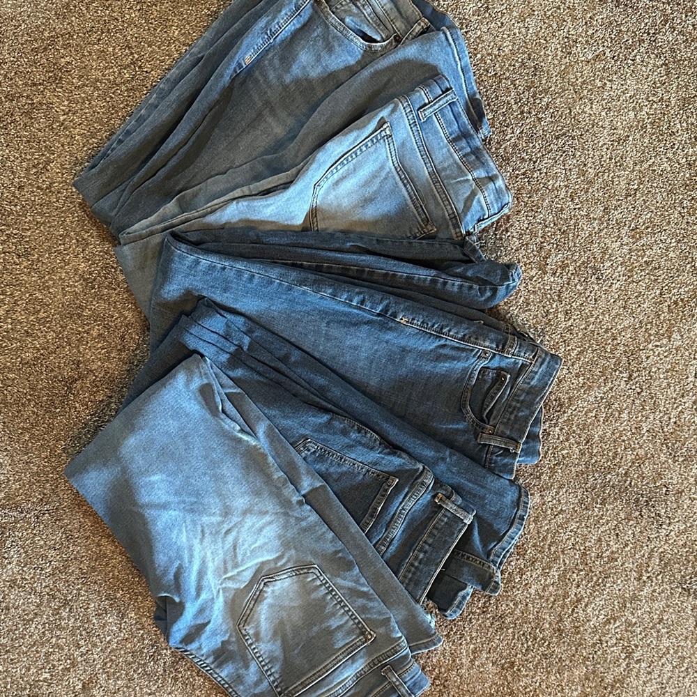 Stylish Blue Kids Jeans (5 pair bundle)